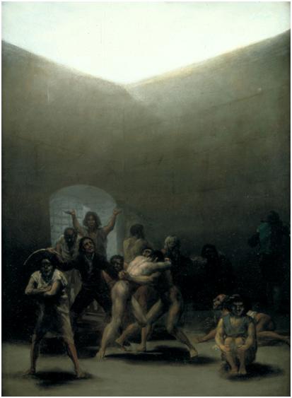 Francisco de Goya, Corral de locos, 1794 (Dallas, Meadows Museum).